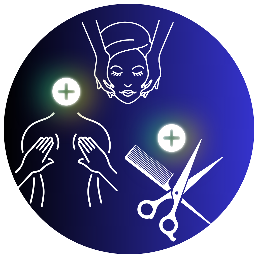 Package: Haircut, essential facial and 60-minute massage